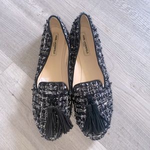 Karl Lagerfeld | Shoes | Tilda2 | Tweed Woven Wool Loafers with Tassels | US 7